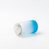 15oz Sublimation BLANK Frosted Mason Jar w/ Lid & Straw -LT BLUE - Image 2