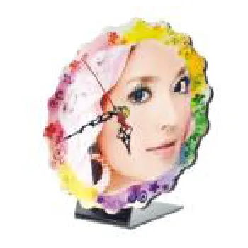 Sublimation Round Clock with Scalloped Edge