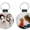 Sublimation Blank Leather Keychain ROUND (10 Pack) - Image 2