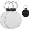 Sublimation Blank Leather Keychain ROUND (10 Pack)