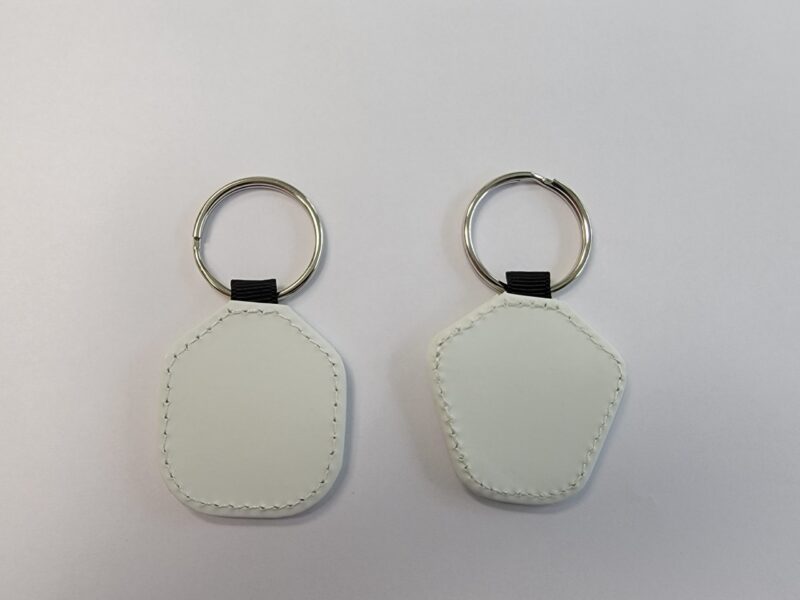 Sublimation Blank Leather Keychain 10-Pack