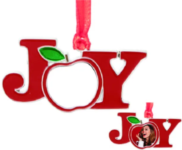 Sublimation Blank JOY Ornament 5-Pack