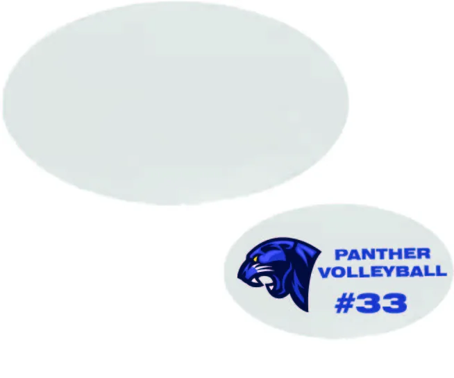 Sublimation Blank 2" Magnet - Oval 10-Pack