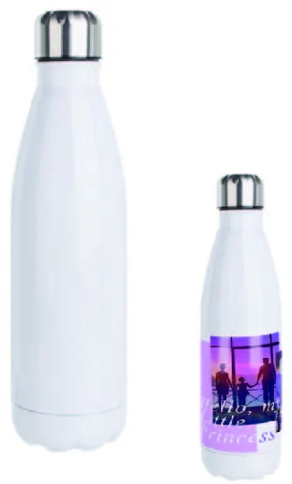 25oz Sublimation BLANK White Travel Bottle