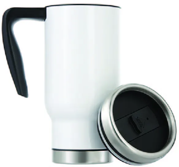 17oz Sublimation Blank Travel Mug - White with Removable Insert