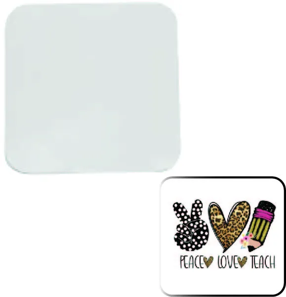 Sublimation Blank 3.75" Magnet Square 10 Pack