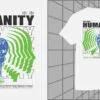 Sublimation BLANK 50/50 T-Shirt - Adult 3XL White - Image 2