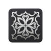 Laser Engraving Stainless Steel Coaster - BLACK - Image 2