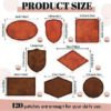 Laser Engraving Blank Adhesive Leather Patch Kit - 120 PIECES - Image 3