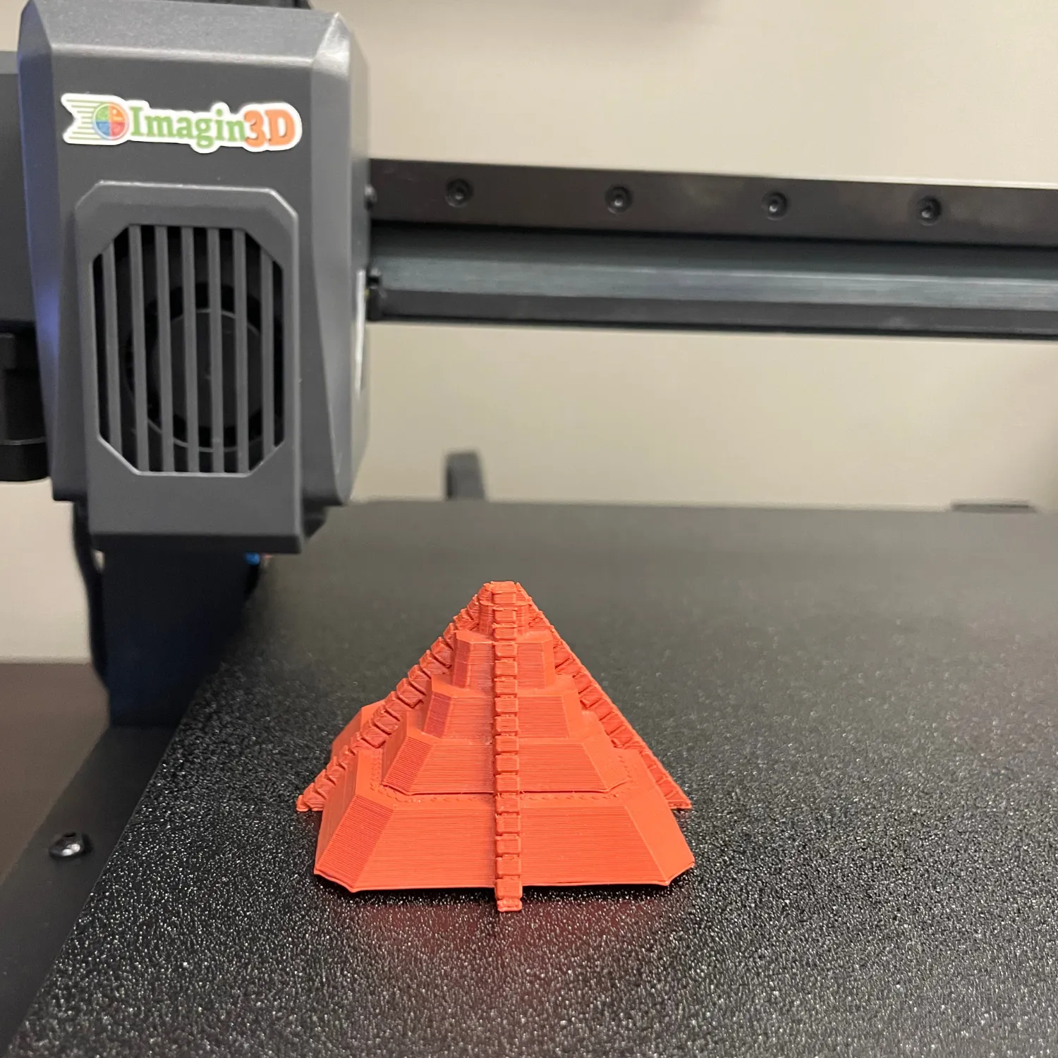 3D printed Mayan pyramid for history classrooms