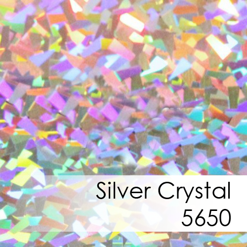 Silver Crystal Sparkle Deco Heat Transfer