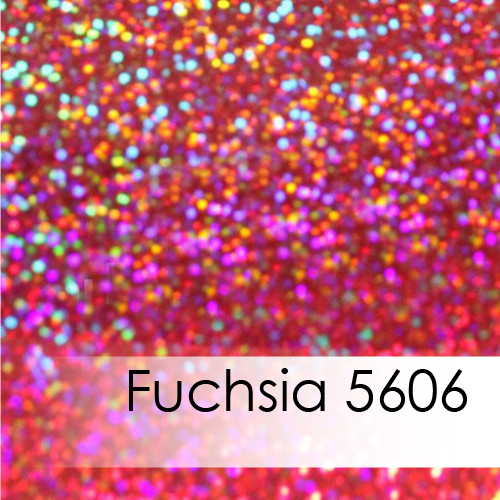 Fuchsia Sparkle Deco Heat Transfer Material