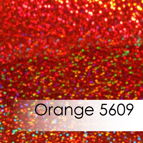 Orange Sparkle Deco Heat Transfer Material