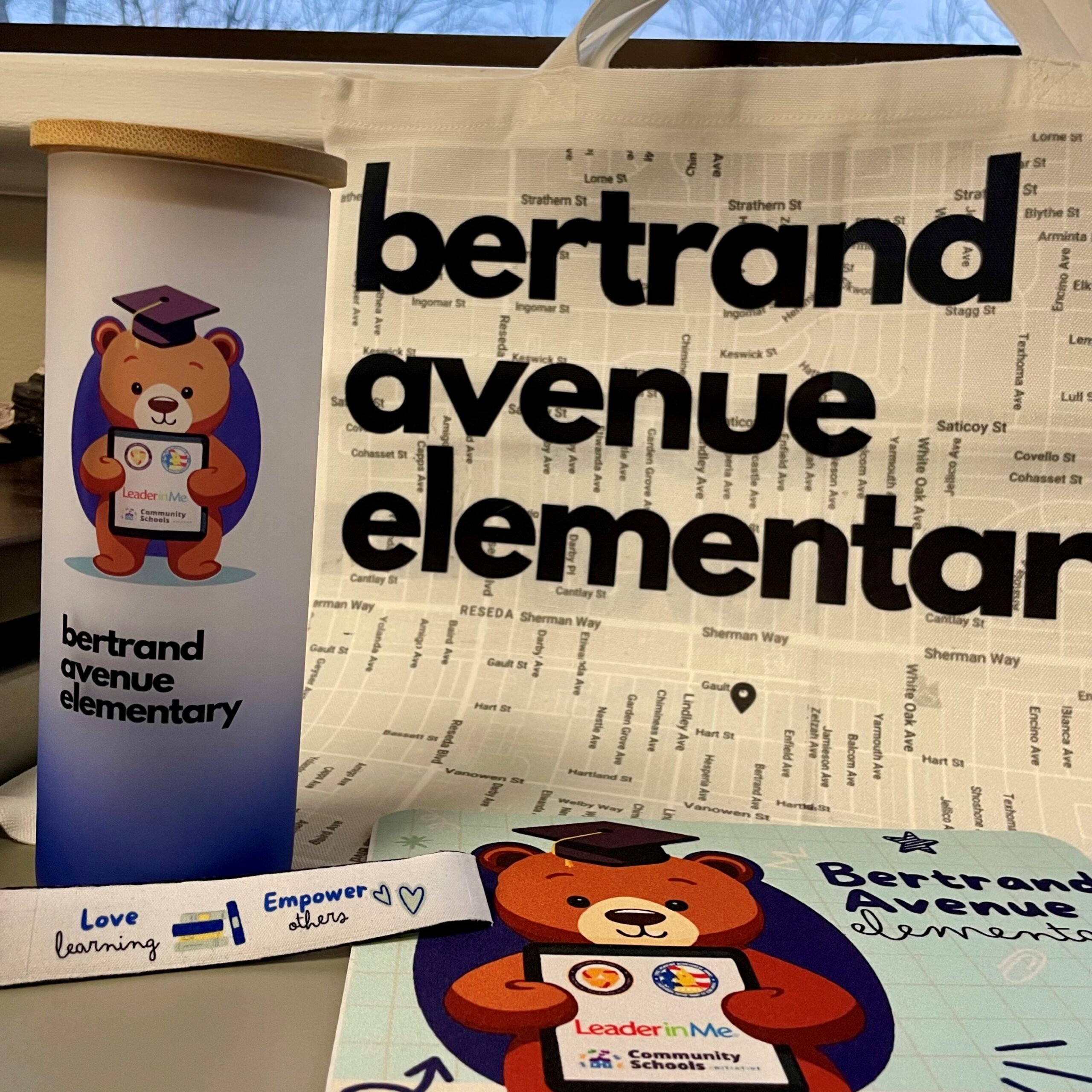 School merchandise made with AGC's Sublimation Station 