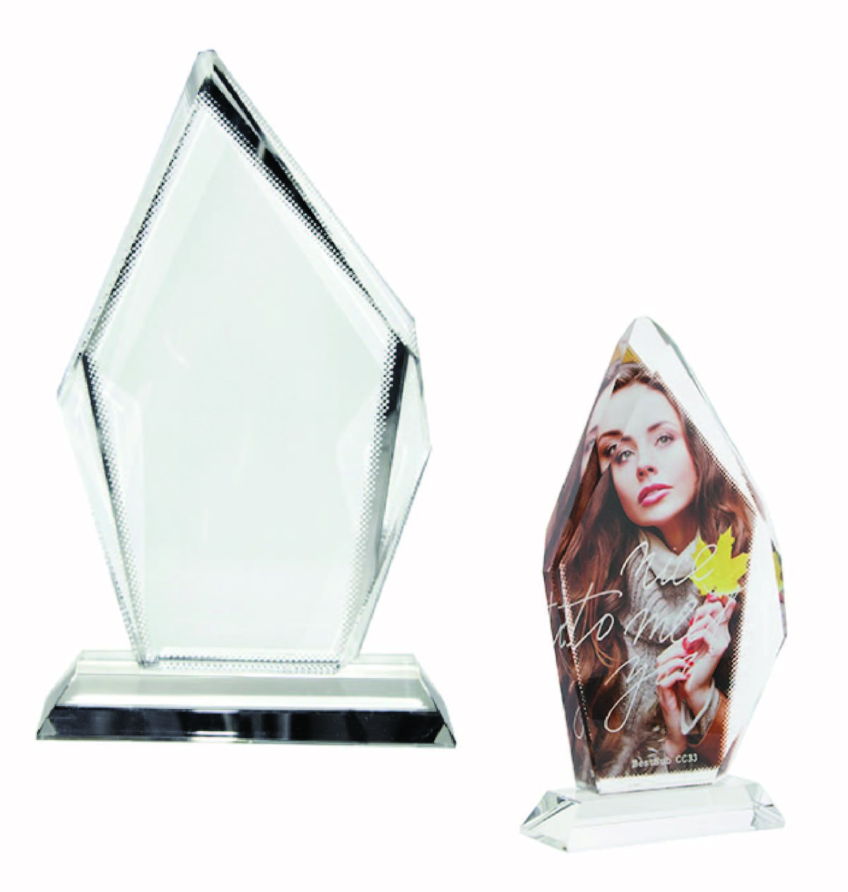 Sublimation Blank Crystal Glass Iceberg Award AGC Education