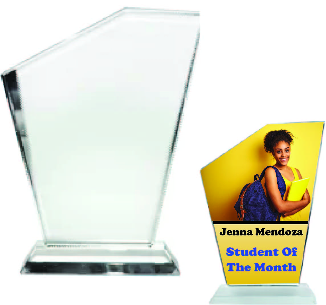 Sublimation Blank Crystal Glass TRIANGLE Award