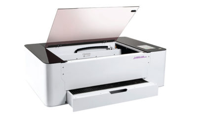 white laser engraver machine