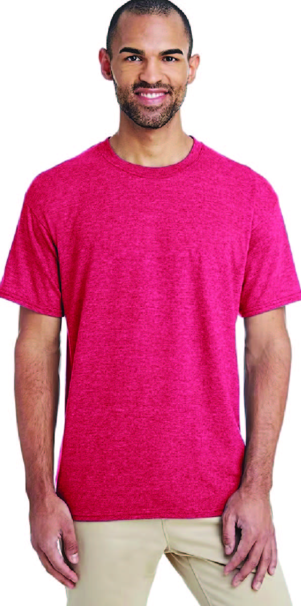 Sublimation BLANK 50/50 T-Shirt - Adult LARGE - Scarlet Red for Printing