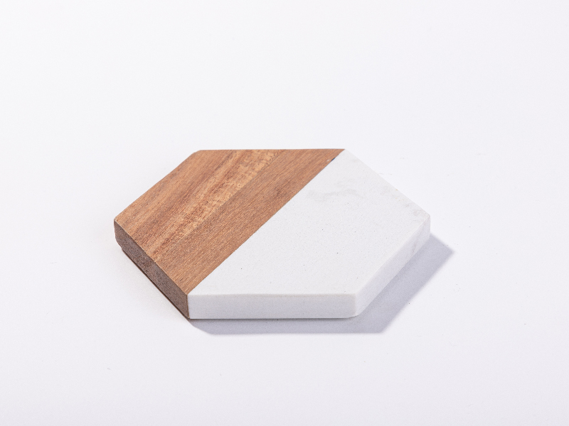 Laser Engraving Marble and Wood Coaster - AGC Education