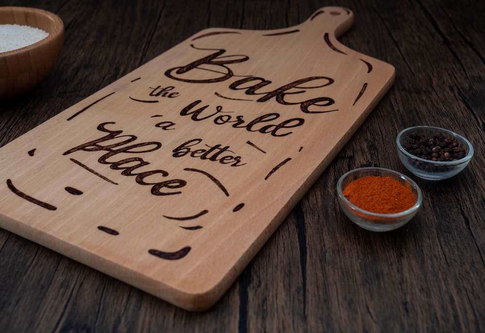 laser engraved cutting board